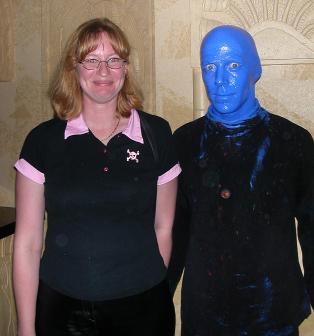 Becky & Blue Man